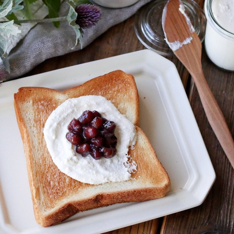なめらか お豆腐クリームトースト