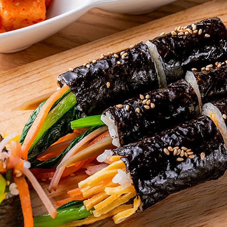 キンパが置かれている