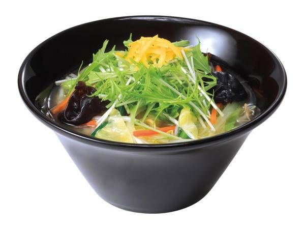 ゆず塩野菜らーめんが置かれている