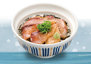 漬けブリ丼が置かれている