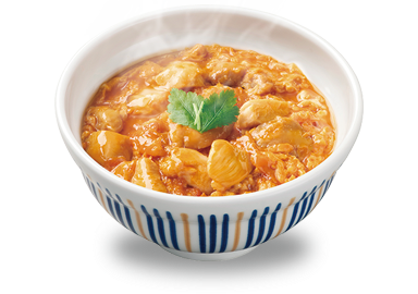 親子丼が置かれている