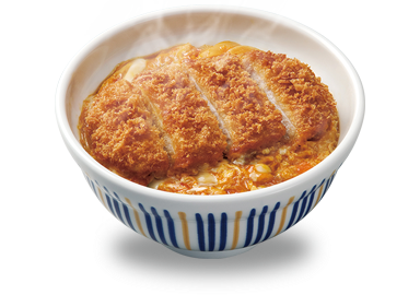 カツ丼が置かれている