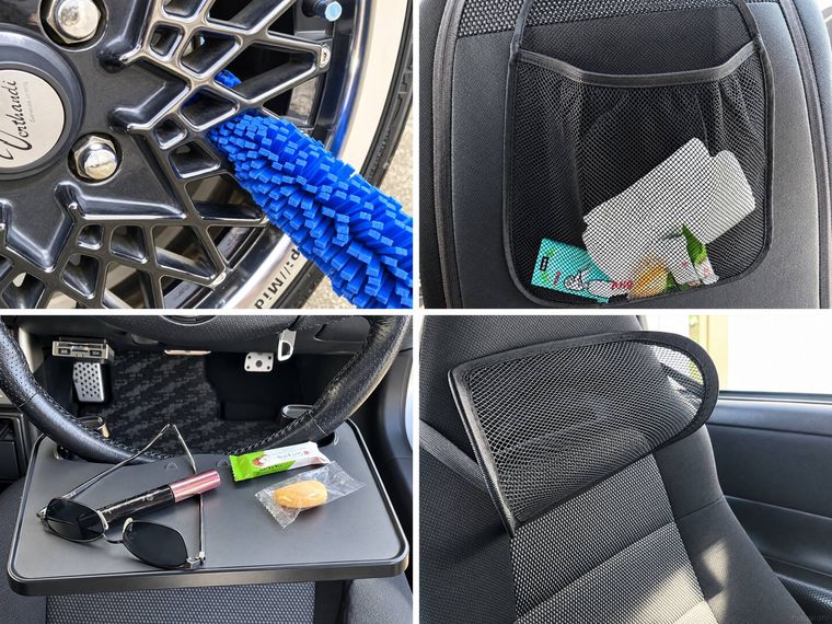 ダイソーのカー用品のコラージュ画
