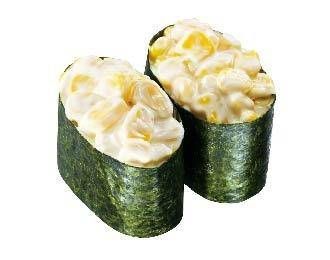 コーンマヨネーズがのった軍艦巻き