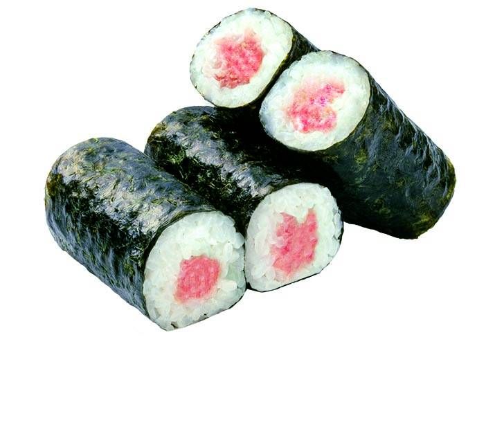 まぐろのたたきが入った巻き寿司