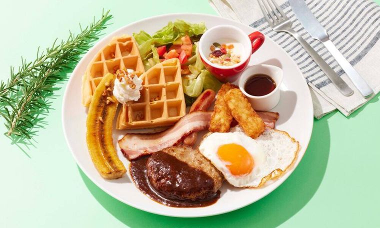 ココスモーニングキャラメリゼバナナワッフル