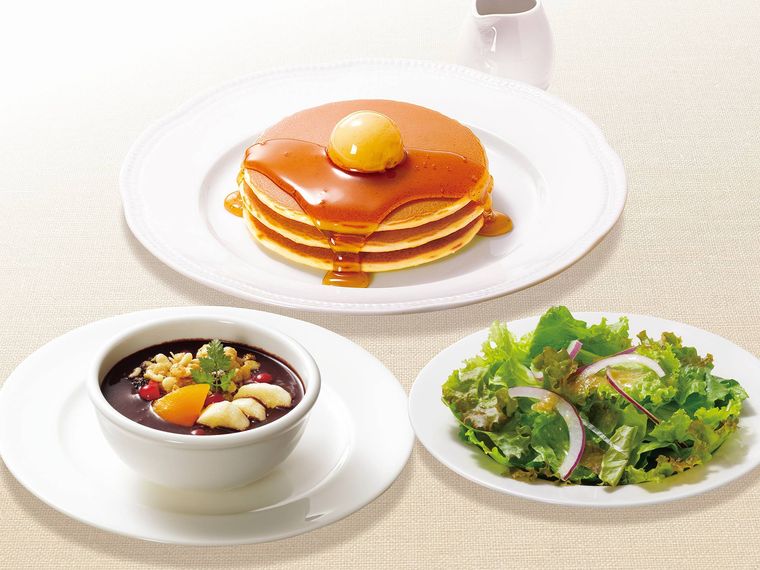 アサイーボウルパンケーキセットサラダ付のイメージ