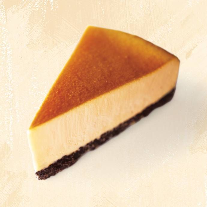 ニューヨークチーズケーキが置かれている