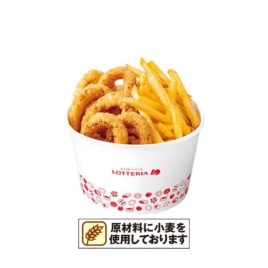 フレンチフライポテトとオニオンフライの盛り合わせ