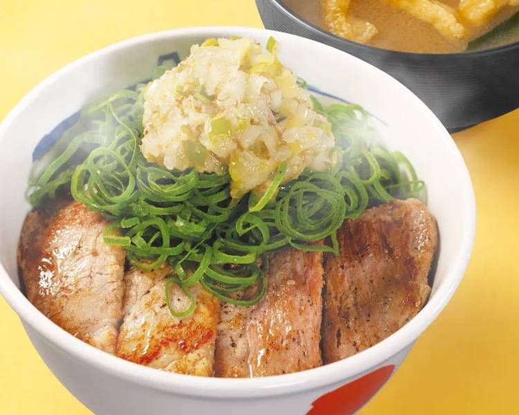 肉厚ネギ塩豚焼肉丼