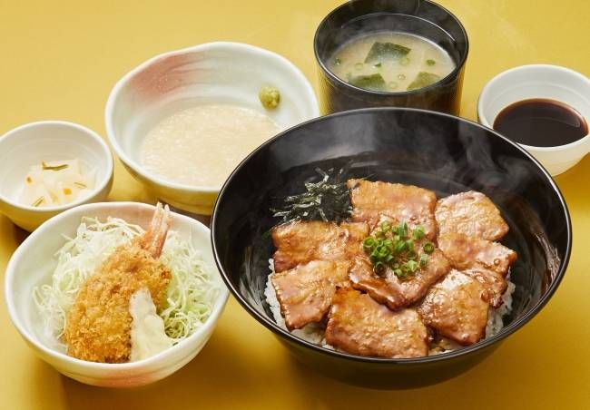 帯広風豚丼と蟹爪クリームコロッケの和膳