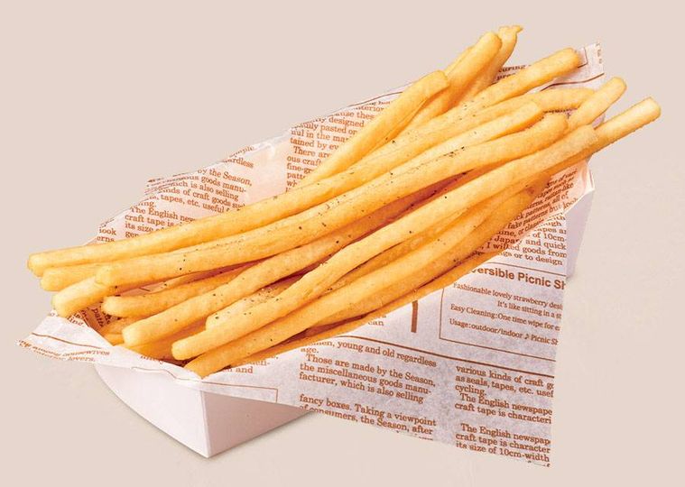 ロングポテトが置かれている