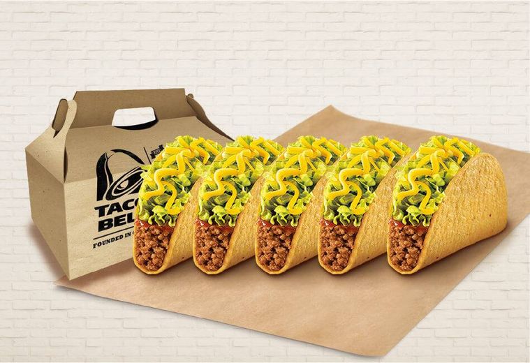 タコスが5個並んでいる