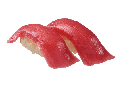 まぐろの上赤身がのった寿司