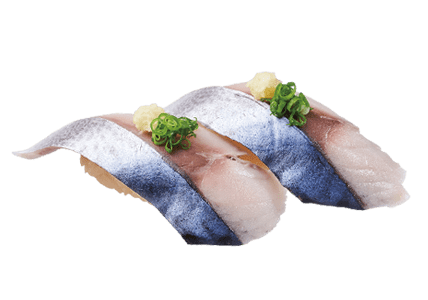 〆さばがのった寿司