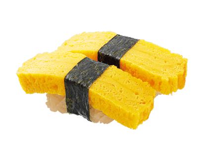 玉子焼きがのった寿司