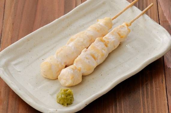 ささみ塩焼 わさび粗おろし添え