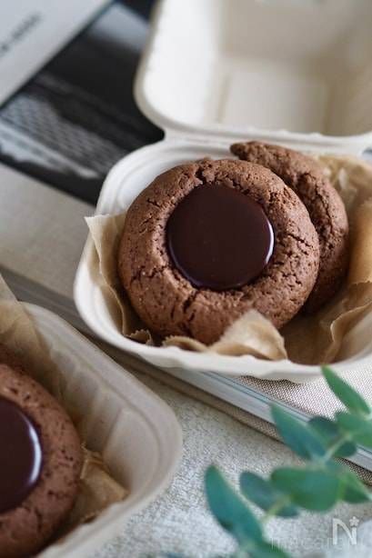 ガナッシュが入ったチョコクッキー