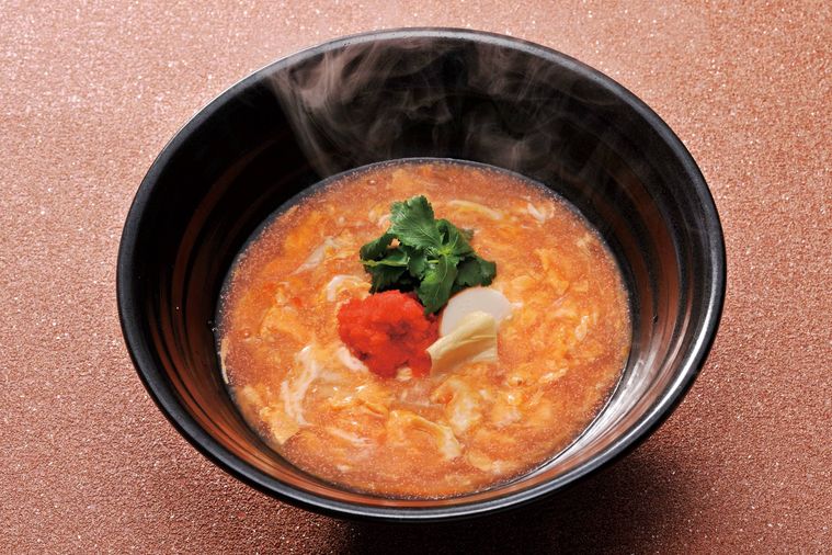 明太あんかけ玉子とじになったうどん