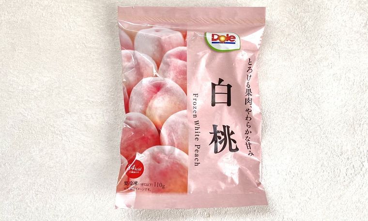 ファミリーマートの冷凍白桃