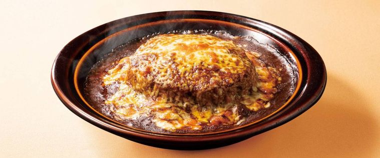 ハンバーグがのったカレードリア