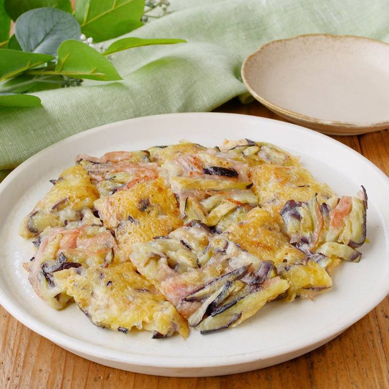 なすのカリカリチーズチヂミ