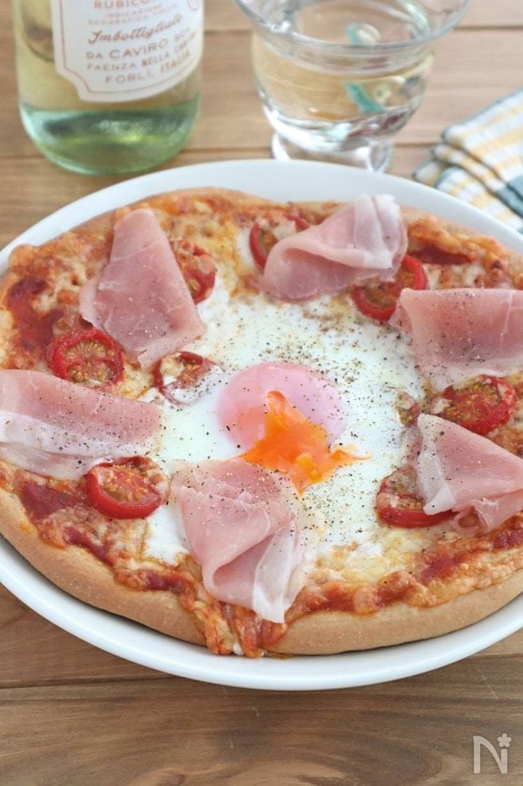 生ハムがのったビスマルク