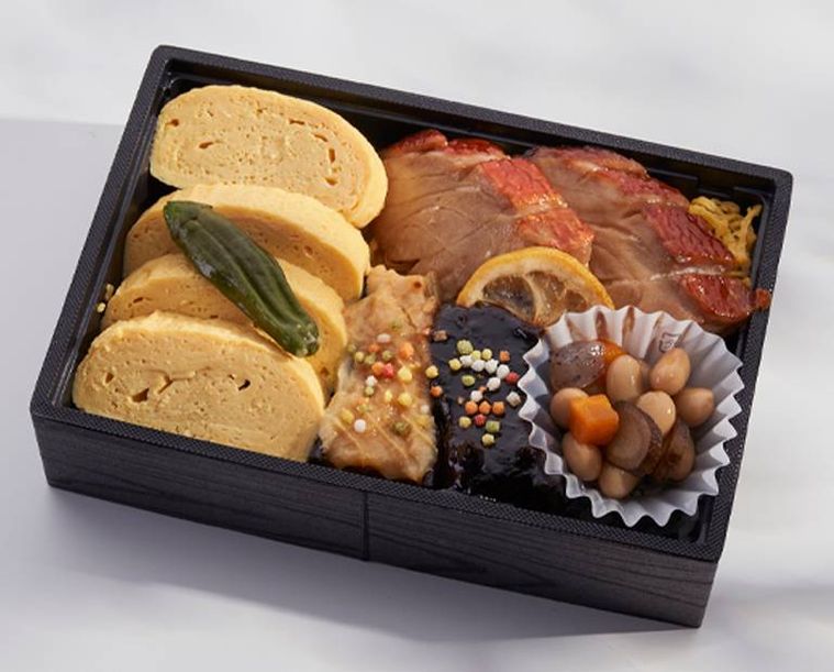 金目鯛の柚庵焼きと茄子田楽のだし巻き弁当