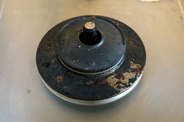 焦げ付いた状態