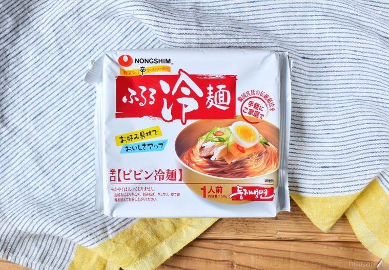 ふるる冷麺ビビン麺のパッケージ