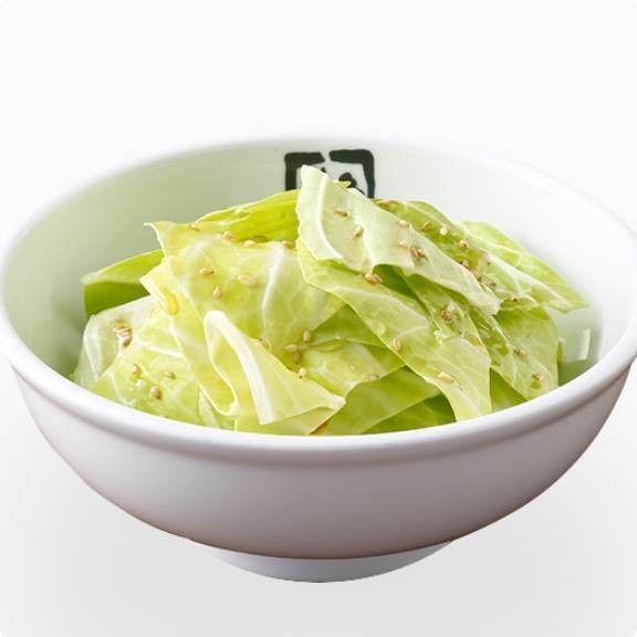 塩だれで和えたざく切りキャベツ