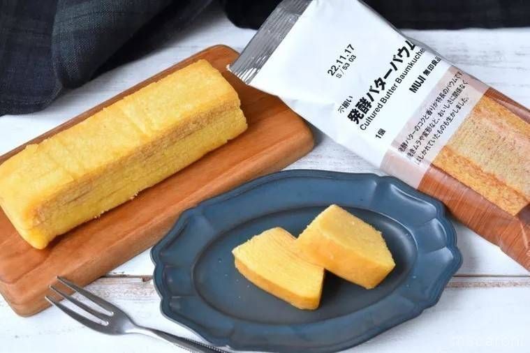 無印良品不揃い 発酵バターバウムのパッケージと中身