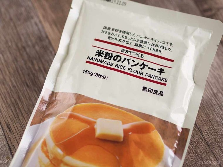 米粉のパンケーキのパッケージ