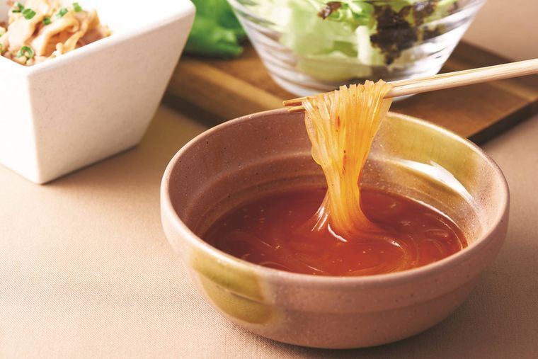 しゃぶしゃぶ温野菜のマロニーの様子