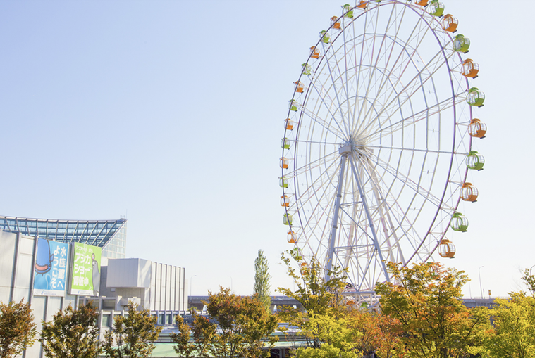 東海北陸自動車道 川島パーキングエリア下の観覧車