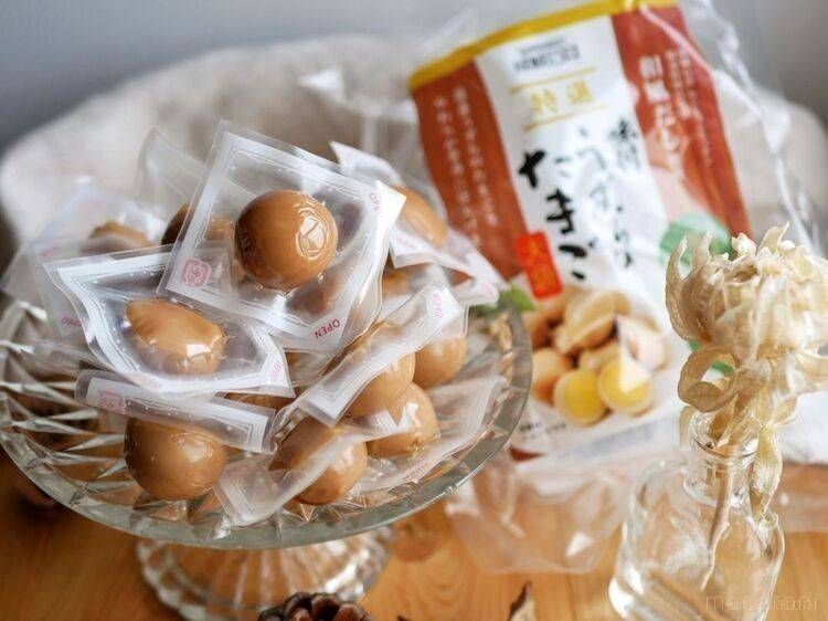 皿に並べた 特選味付うずらのたまご