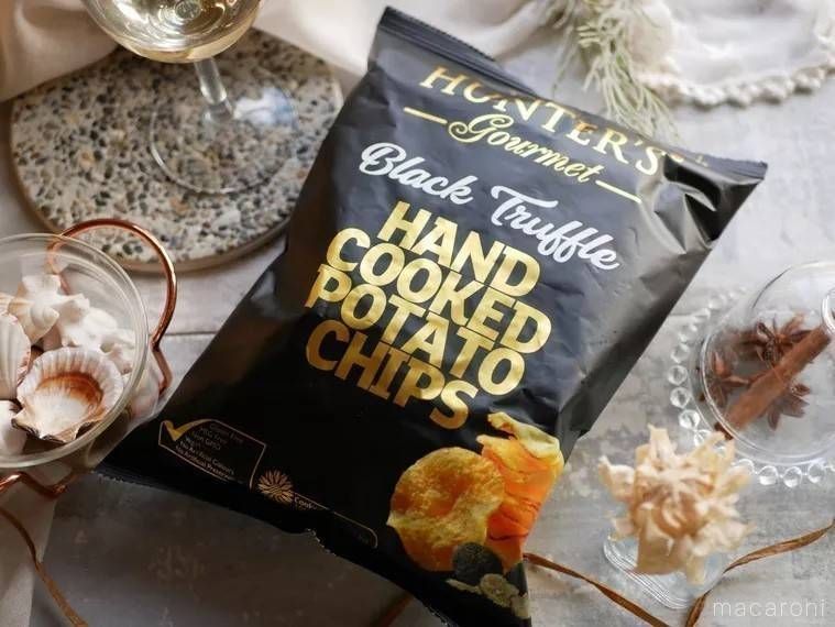 ハンターズ 黒トリュフフレーバーポテトチップスのパッケージ