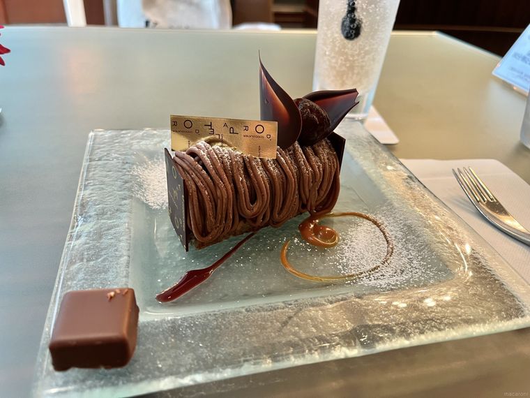 チョコレート尽くしのショコラティエパレドオール東京のガトーセット