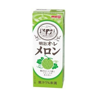 メロンミルク味のパック飲料