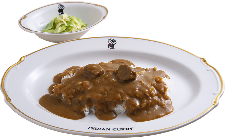 インデアンカレーとサラダ