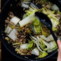 【作り方】豚ひき肉と白菜のあんかけ丼