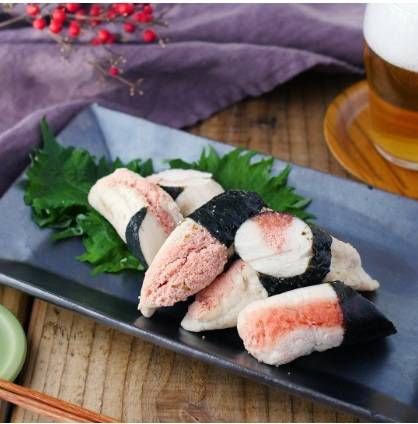 ささみ明太の磯辺巻き