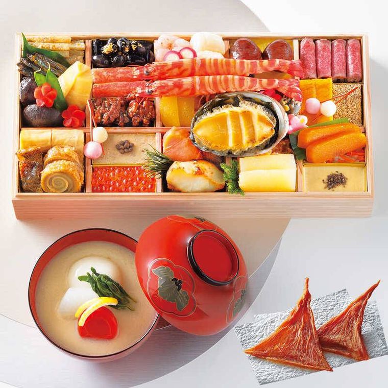 大丸・松坂屋特別企画 和風 一段お雑煮・ばちこ付きのイメージ