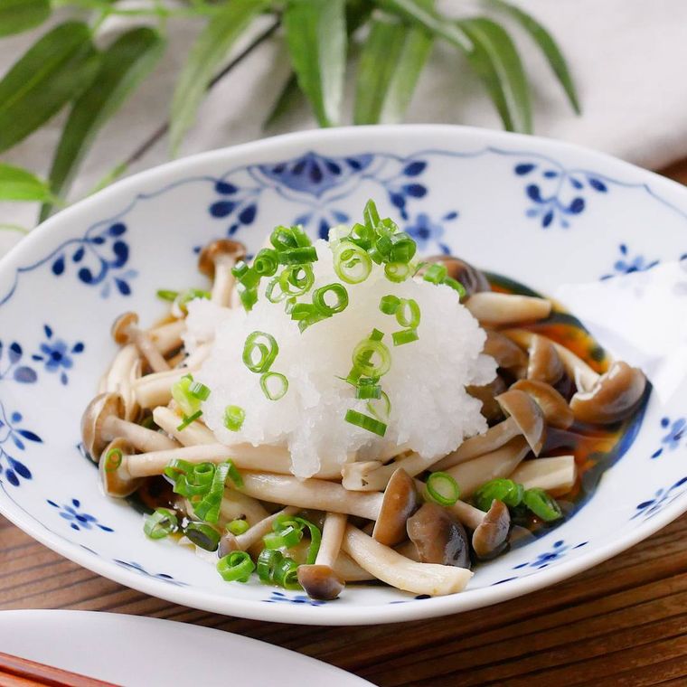 和えるだけ簡単副菜しめじのポン酢和え