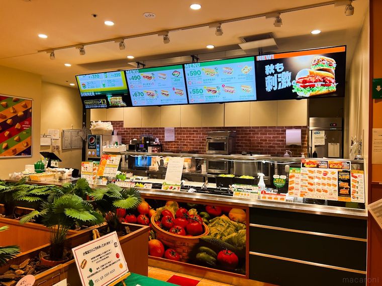 サブウェイの店内
