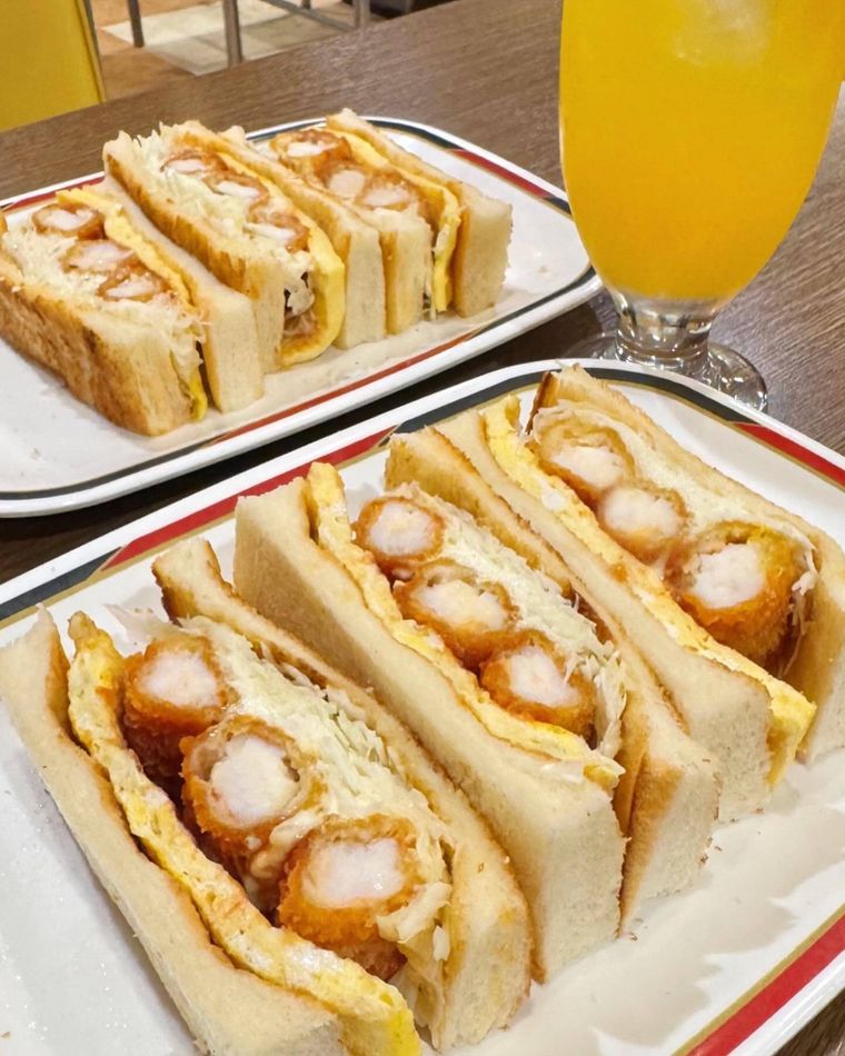 コンパルのエビフライサンド