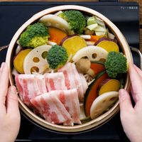 【作り方】豚肉と野菜のせいろ蒸し