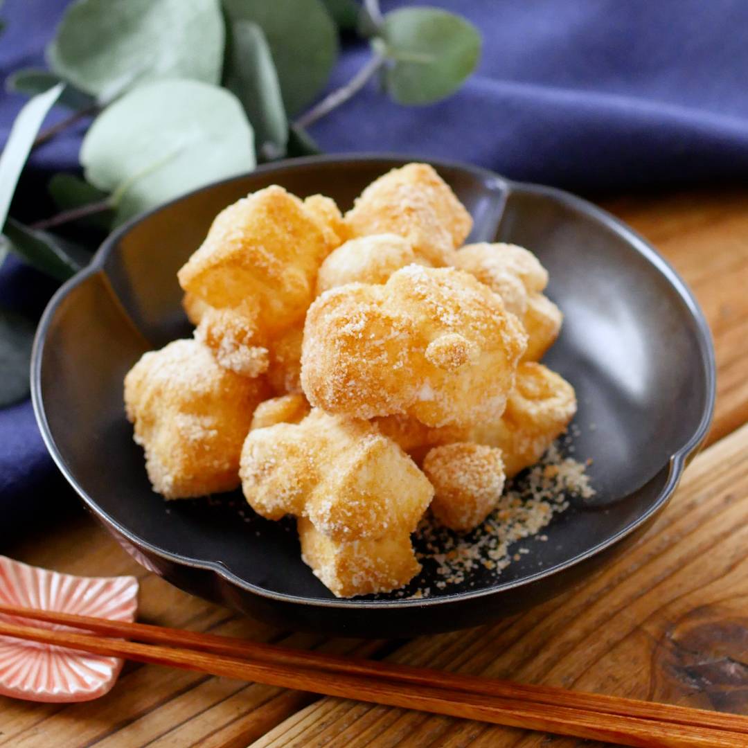 切り餅アレンジ！揚げるだけ サクサクきなこ餅 - macaroni