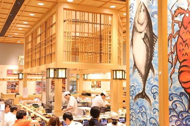 回し寿司 活美登利の店内の様子