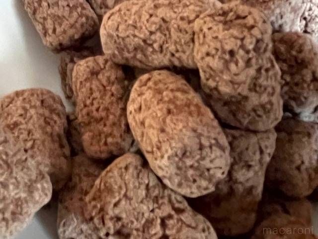 塩チョコマシュマロを近くでみたところ